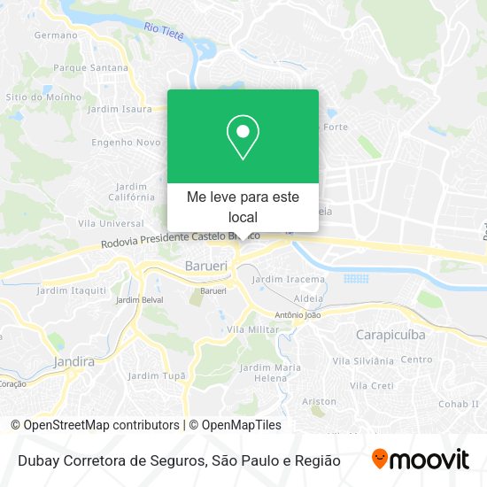 Dubay Corretora de Seguros mapa