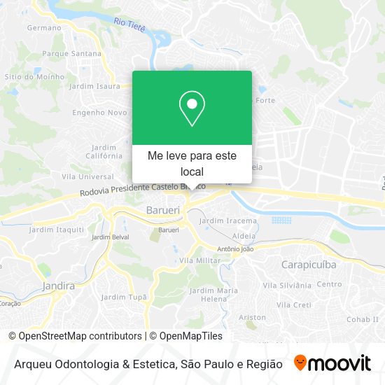 Arqueu Odontologia & Estetica mapa