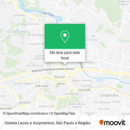Sobela Lacos e Aviamentos mapa