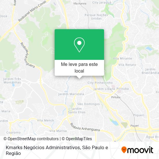 Kmarks Negócios Administrativos mapa