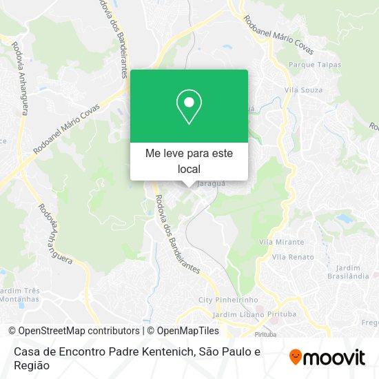 Casa de Encontro Padre Kentenich mapa