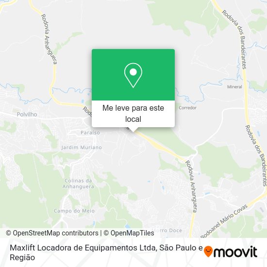 Maxlift Locadora de Equipamentos Ltda mapa