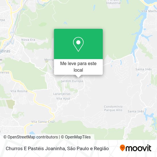 Churros E Pastéis Joaninha mapa