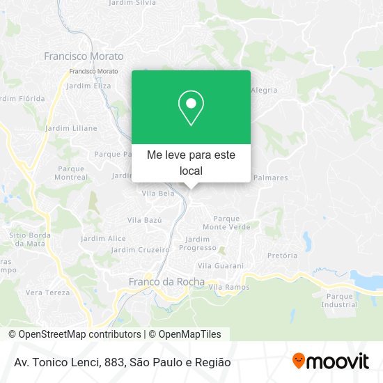 Av. Tonico Lenci, 883 mapa
