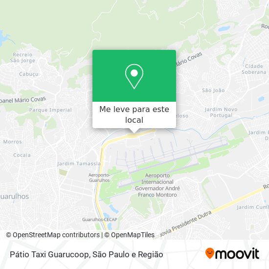 Pátio Taxi Guarucoop mapa