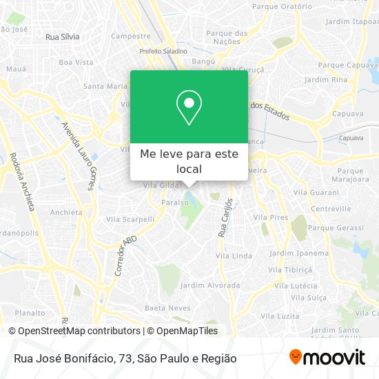Rua José Bonifácio, 73 mapa