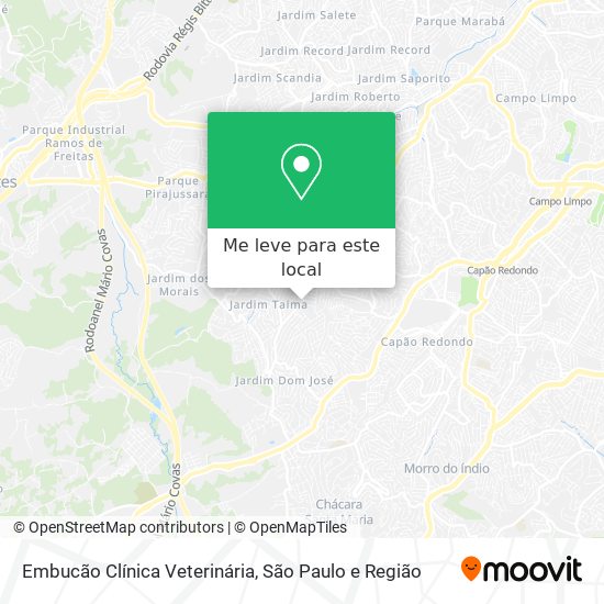 Embucão Clínica Veterinária mapa