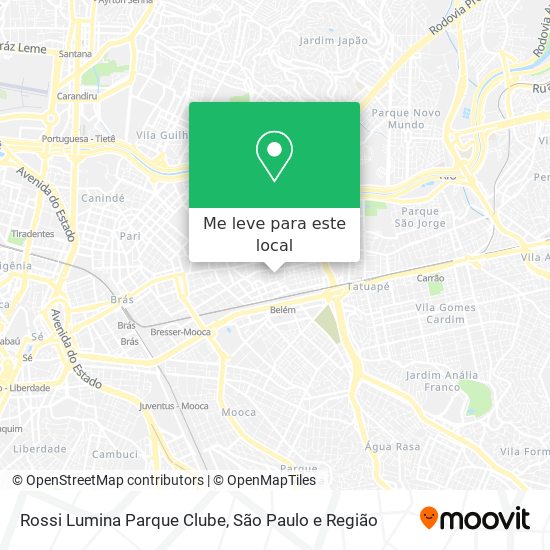 Rossi Lumina Parque Clube mapa