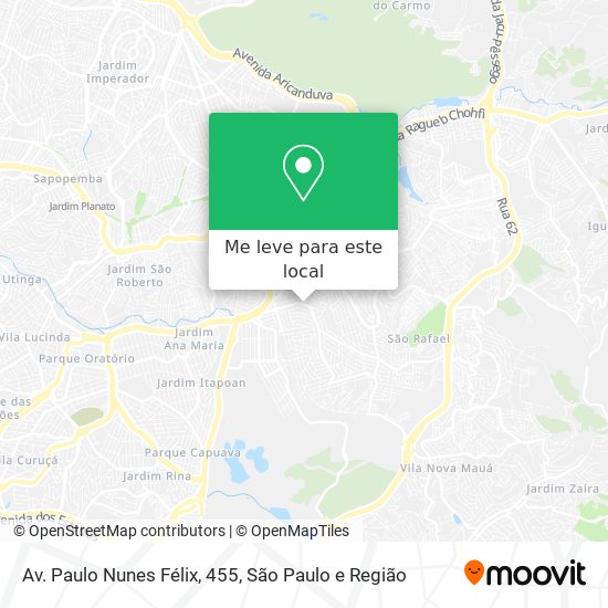 Av. Paulo Nunes Félix, 455 mapa