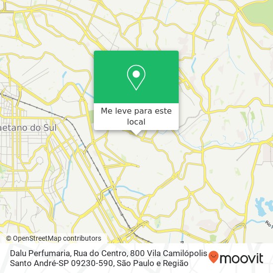 Dalu Perfumaria, Rua do Centro, 800 Vila Camilópolis Santo André-SP 09230-590 mapa
