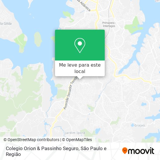 Colegio Orion & Passinho Seguro mapa