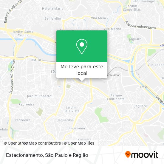 Estacionamento mapa