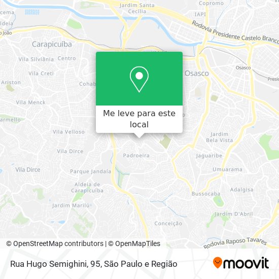 Rua Hugo Semighini, 95 mapa