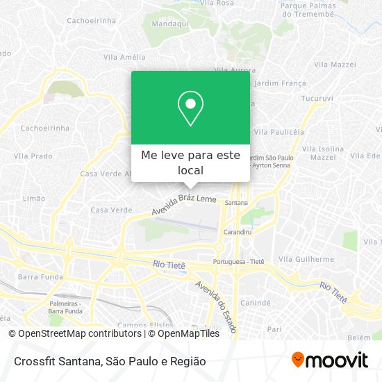 Crossfit Santana mapa