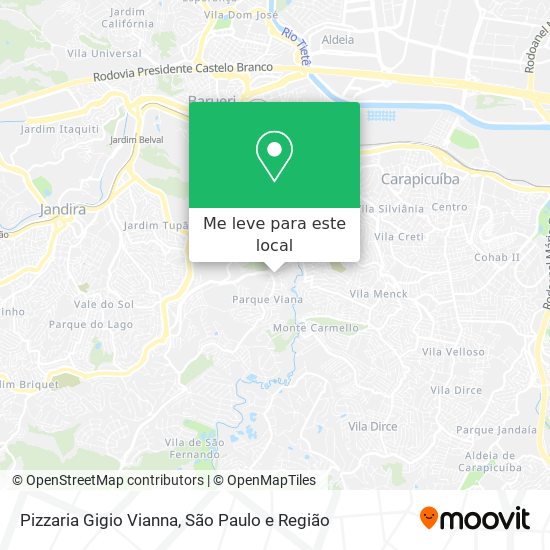 Pizzaria Gigio Vianna mapa