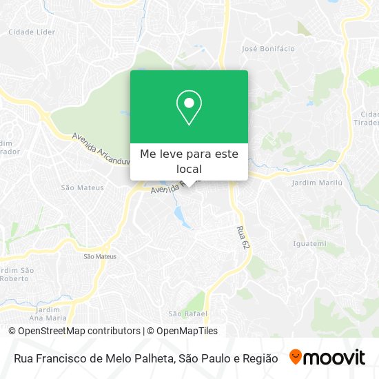 Rua Francisco de Melo Palheta mapa