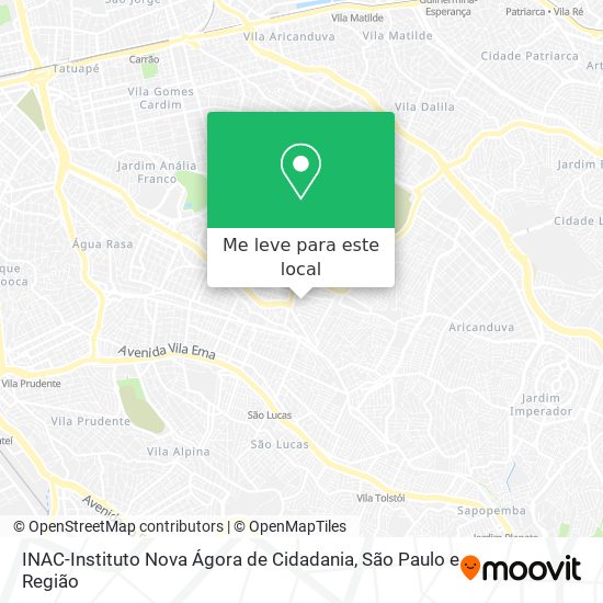 INAC-Instituto Nova Ágora de Cidadania mapa