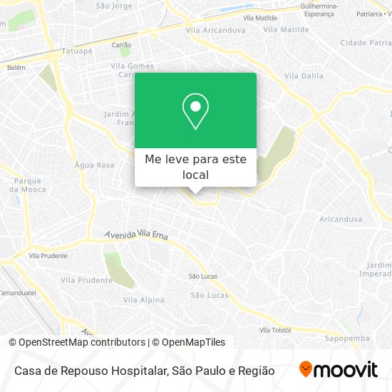 Casa de Repouso Hospitalar mapa