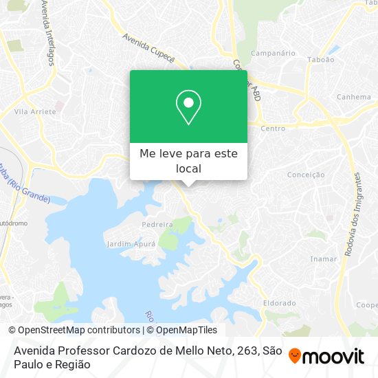 Avenida Professor Cardozo de Mello Neto, 263 mapa