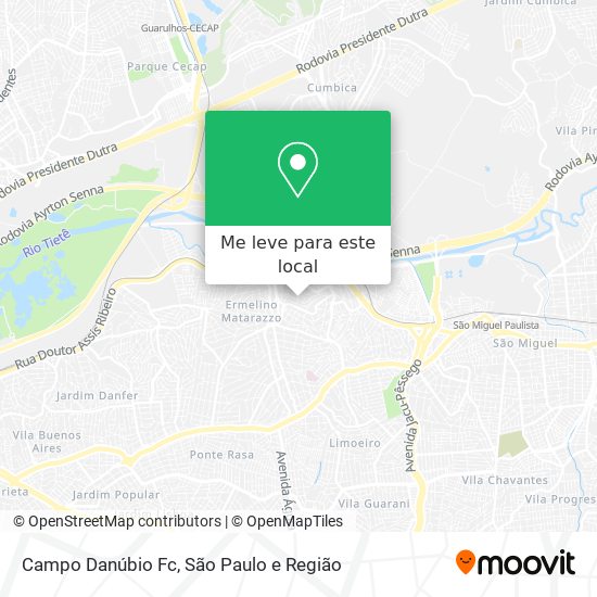 Campo Danúbio Fc mapa