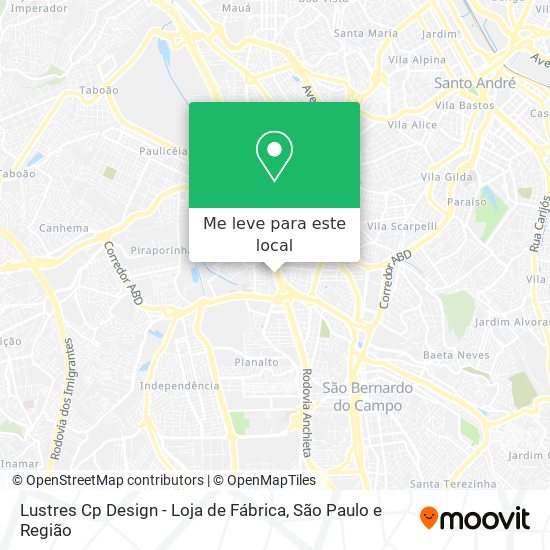 Lustres Cp Design - Loja de Fábrica mapa