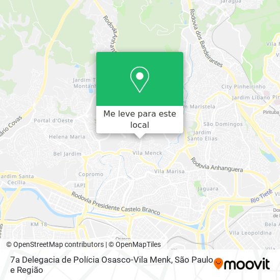 7a Delegacia de Polícia Osasco-Vila Menk mapa