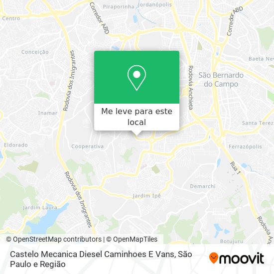 Castelo Mecanica Diesel Caminhoes E Vans mapa