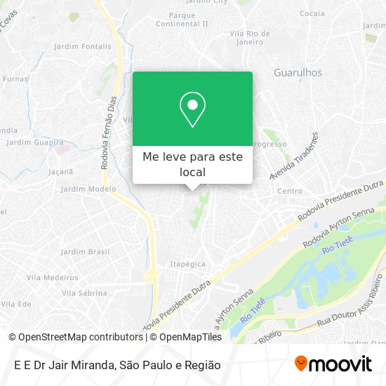 E E Dr Jair Miranda mapa