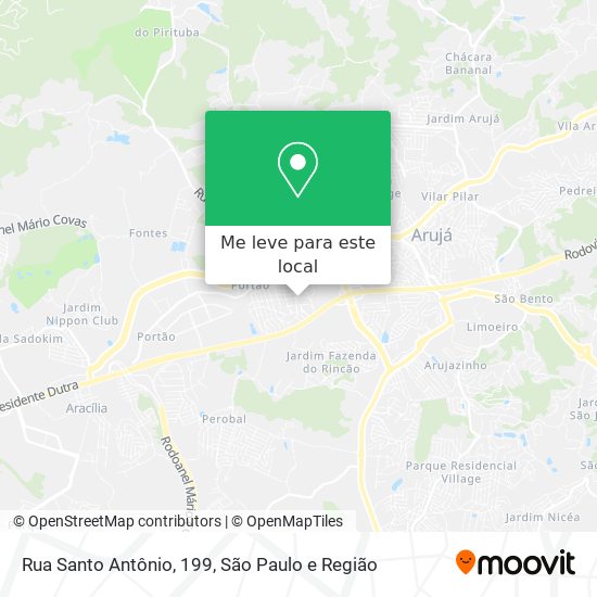 Rua Santo Antônio, 199 mapa