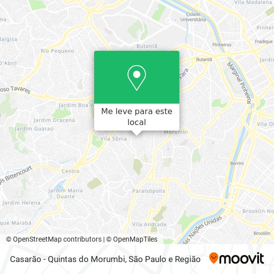 Casarão - Quintas do Morumbi mapa