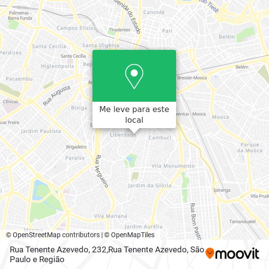 Rua Tenente Azevedo, 232,Rua Tenente Azevedo mapa