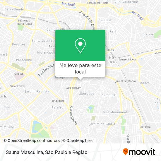 Sauna Masculina mapa