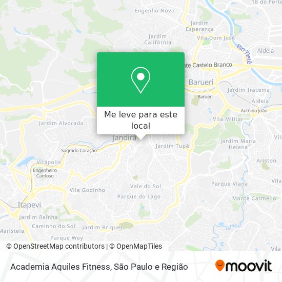 Academia Aquiles Fitness mapa