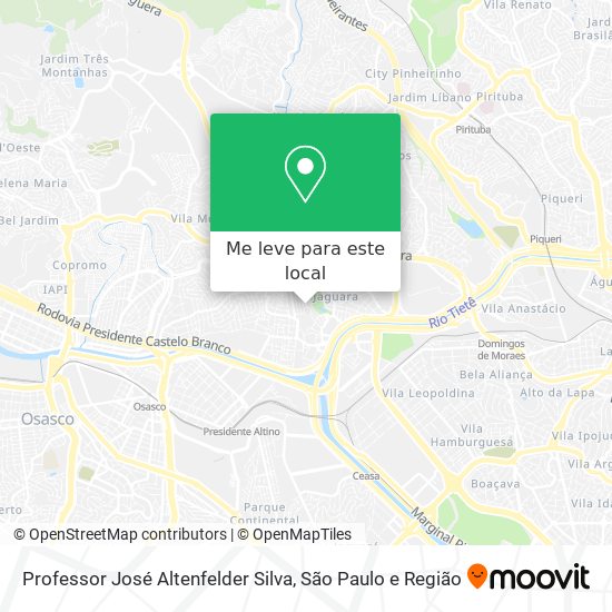 Professor José Altenfelder Silva mapa