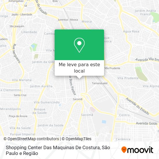 Shopping Center Das Maquinas De Costura mapa
