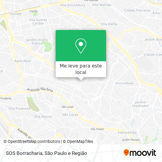 SOS Borracharia mapa