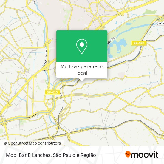 Mobi Bar E Lanches mapa