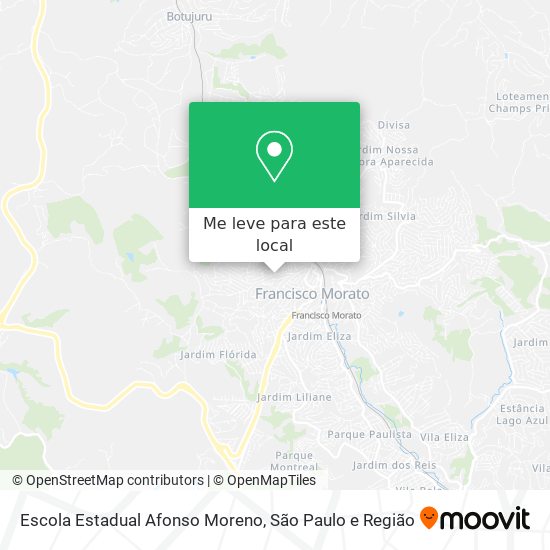 Escola Estadual Afonso Moreno mapa