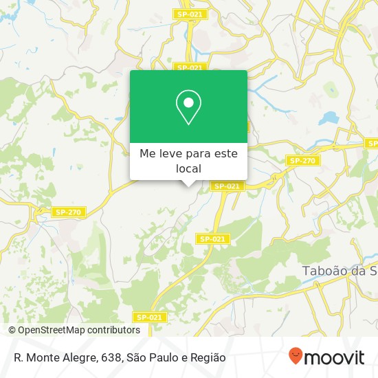 R. Monte Alegre, 638 mapa