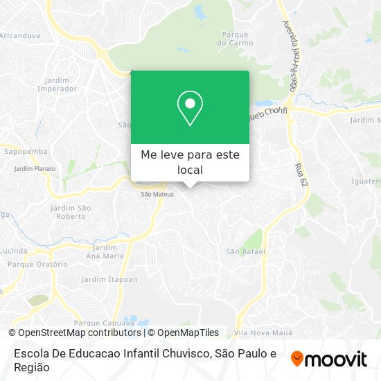 Escola De Educacao Infantil Chuvisco mapa