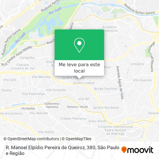R. Manoel Elpídio Pereira de Queiroz, 380 mapa