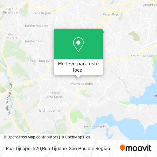 Rua Tijuape, 520,Rua Tijuape mapa