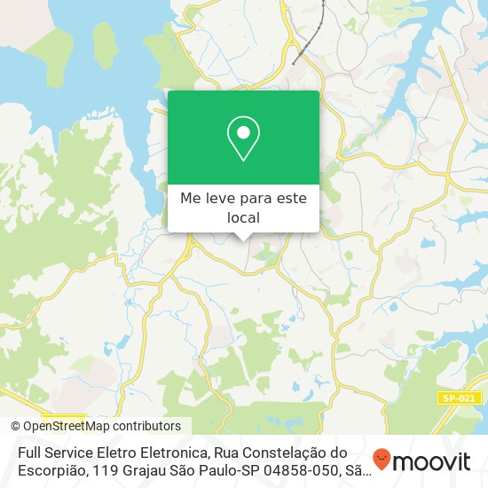 Full Service Eletro Eletronica, Rua Constelação do Escorpião, 119 Grajau São Paulo-SP 04858-050 mapa