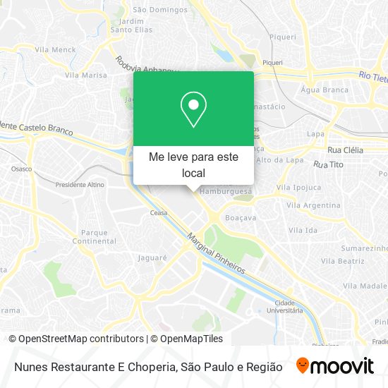 Nunes Restaurante E Choperia mapa