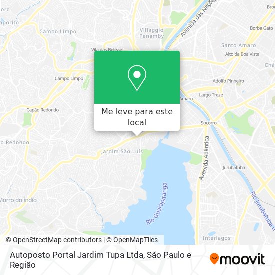 Autoposto Portal Jardim Tupa Ltda mapa