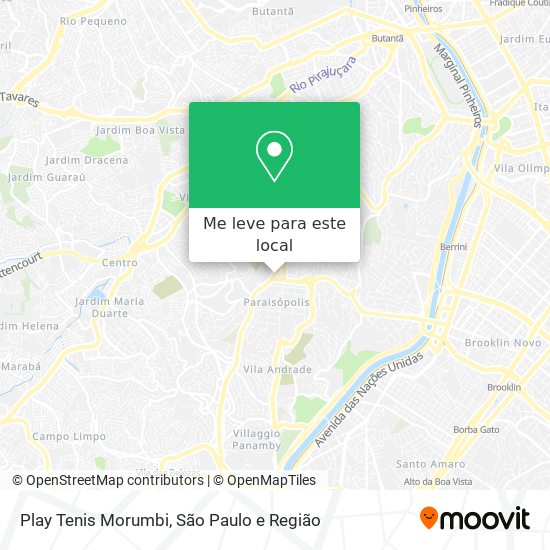 Play Tenis Morumbi mapa