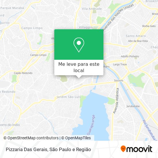 Pizzaria Das Gerais mapa