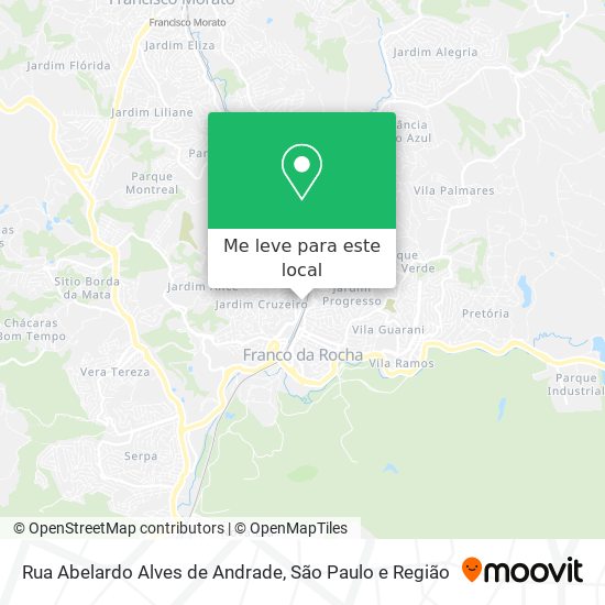 Rua Abelardo Alves de Andrade mapa