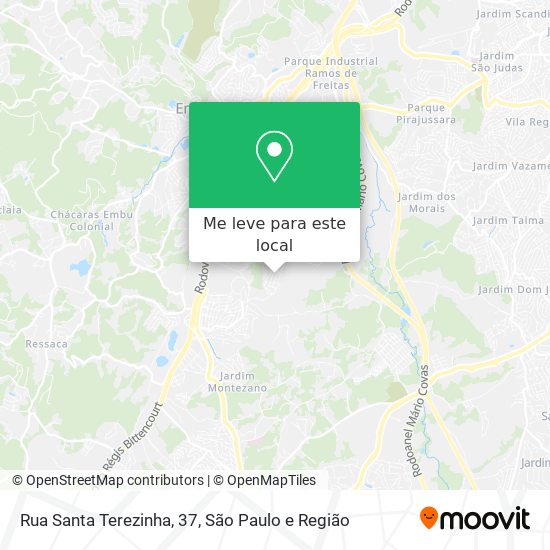 Rua Santa Terezinha, 37 mapa