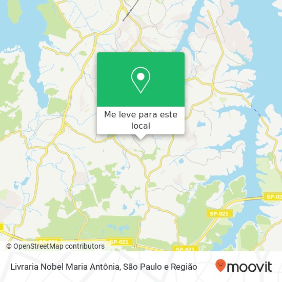 Livraria Nobel Maria Antônia mapa